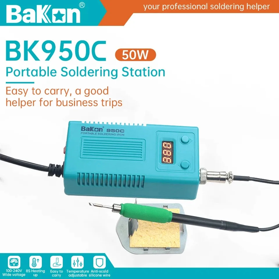 Electronics Repair Company - Stasiun Penyolderan Portabel Bakon BK950C, Set