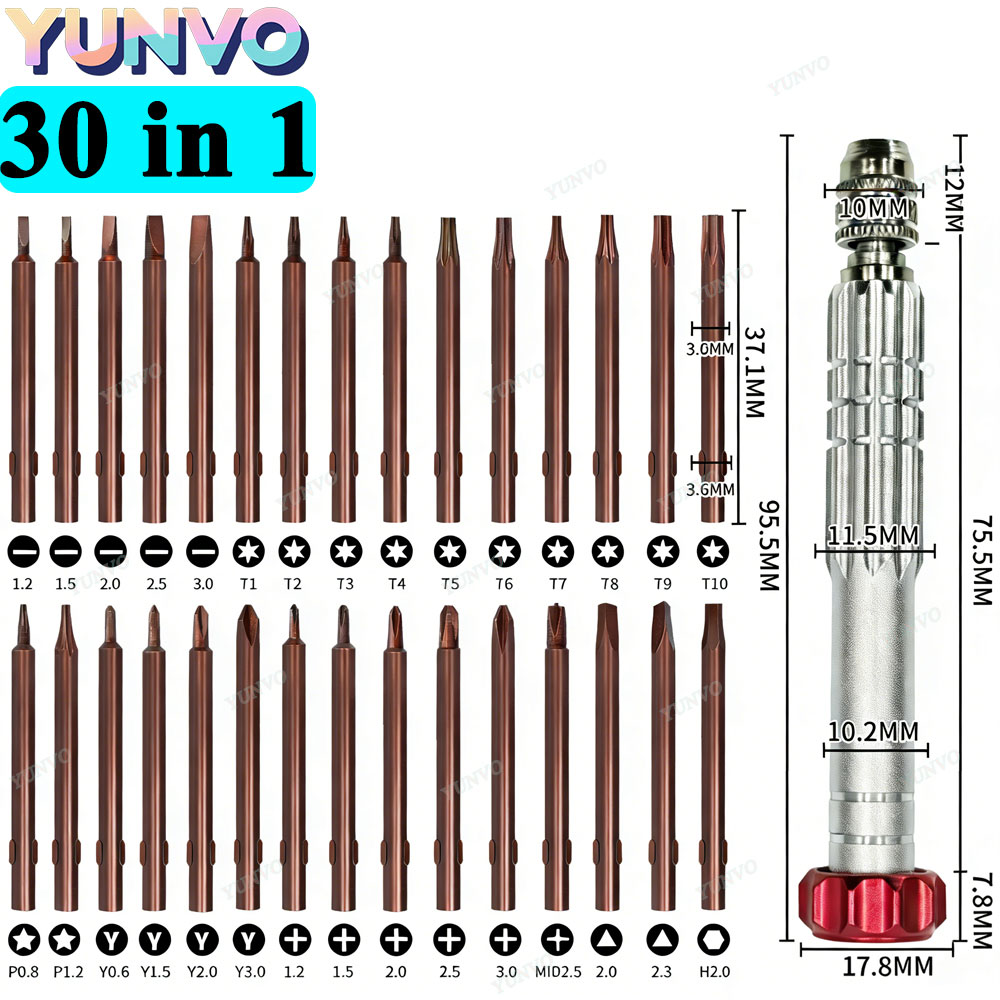 Electronics Repair Company - Set Obeng Presisi Magnetik 30 in