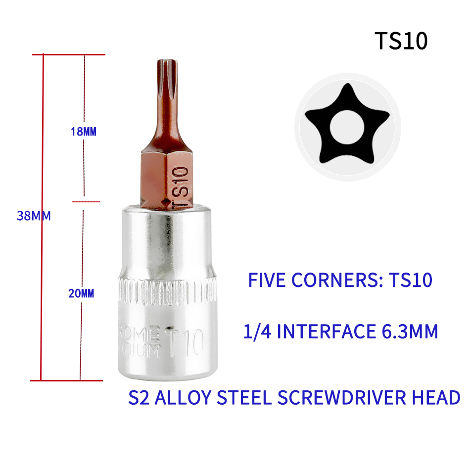 1/4 T10-T50 bintang obeng Pent - Pentalobe Screwdriver Set ulasan dan harga