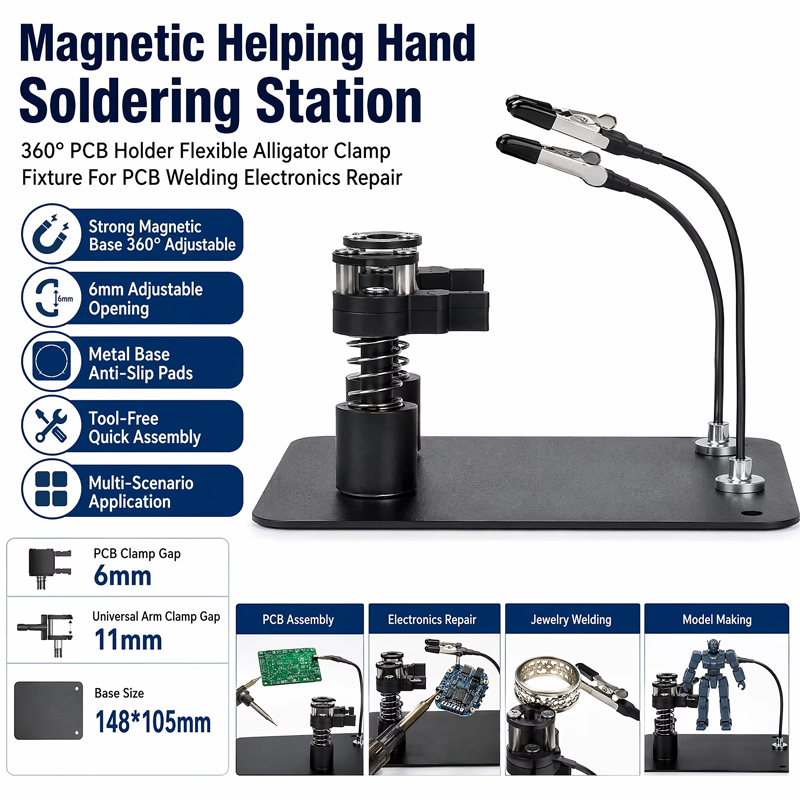 Stasiun Penyolderan Magnetik d - Pcb Holder Clamp ulasan dan harga