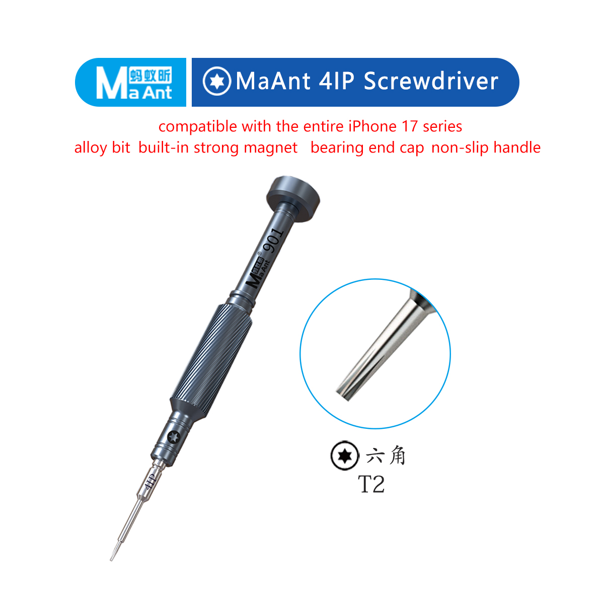 MAANT 4IP SCREWDRIVER Mata Obe - Pentalobe Screwdriver Set ulasan dan harga