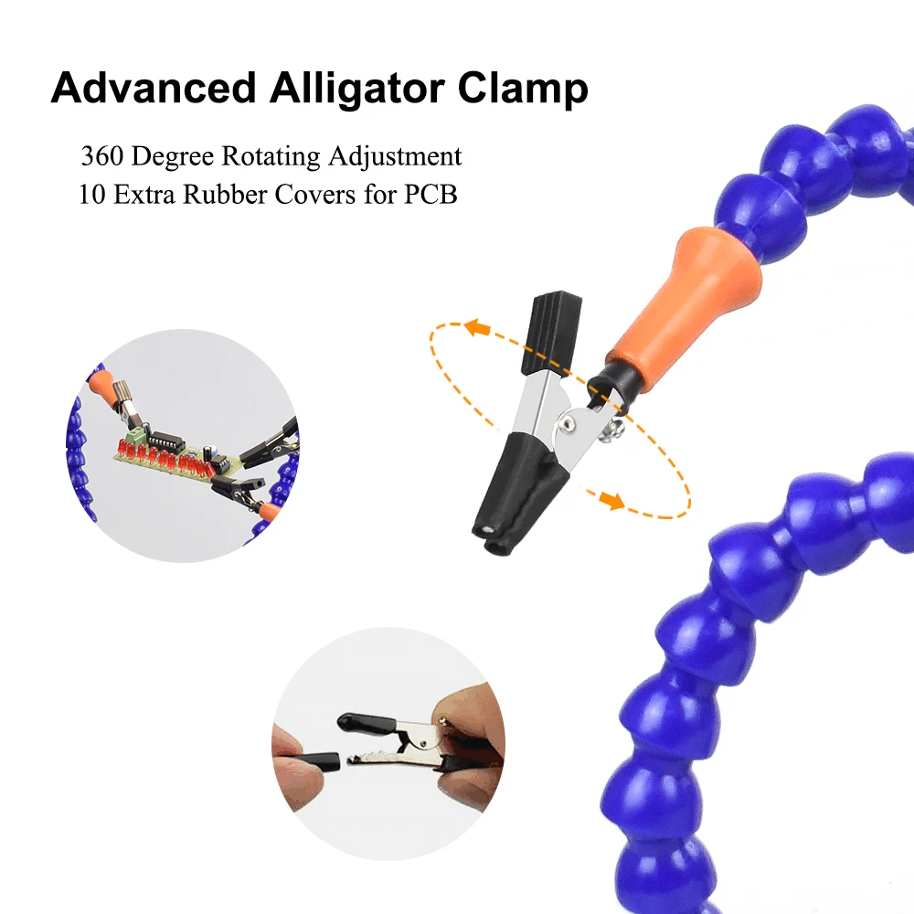 NEWACALOX solder tangan ketiga - Pcb Holder Clamp ulasan dan harga