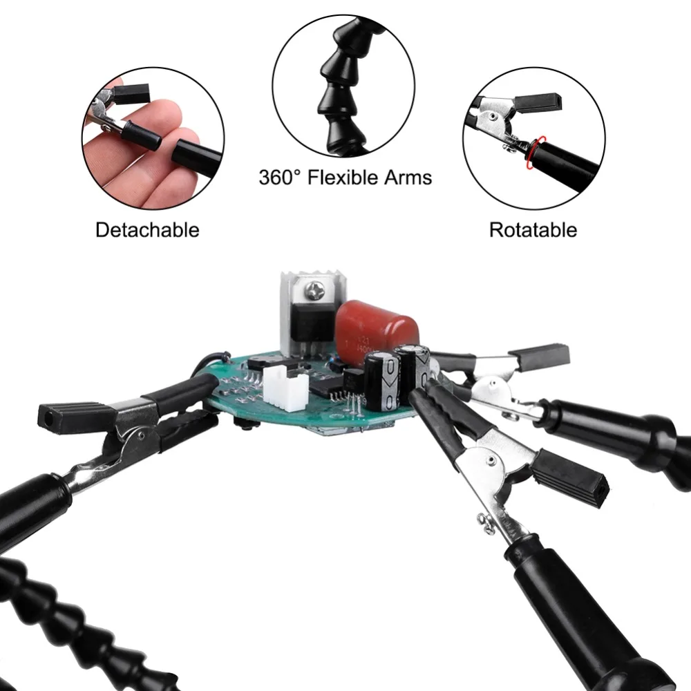 NEWACALOX solder tangan ketiga - Pcb Holder Clamp ulasan dan harga