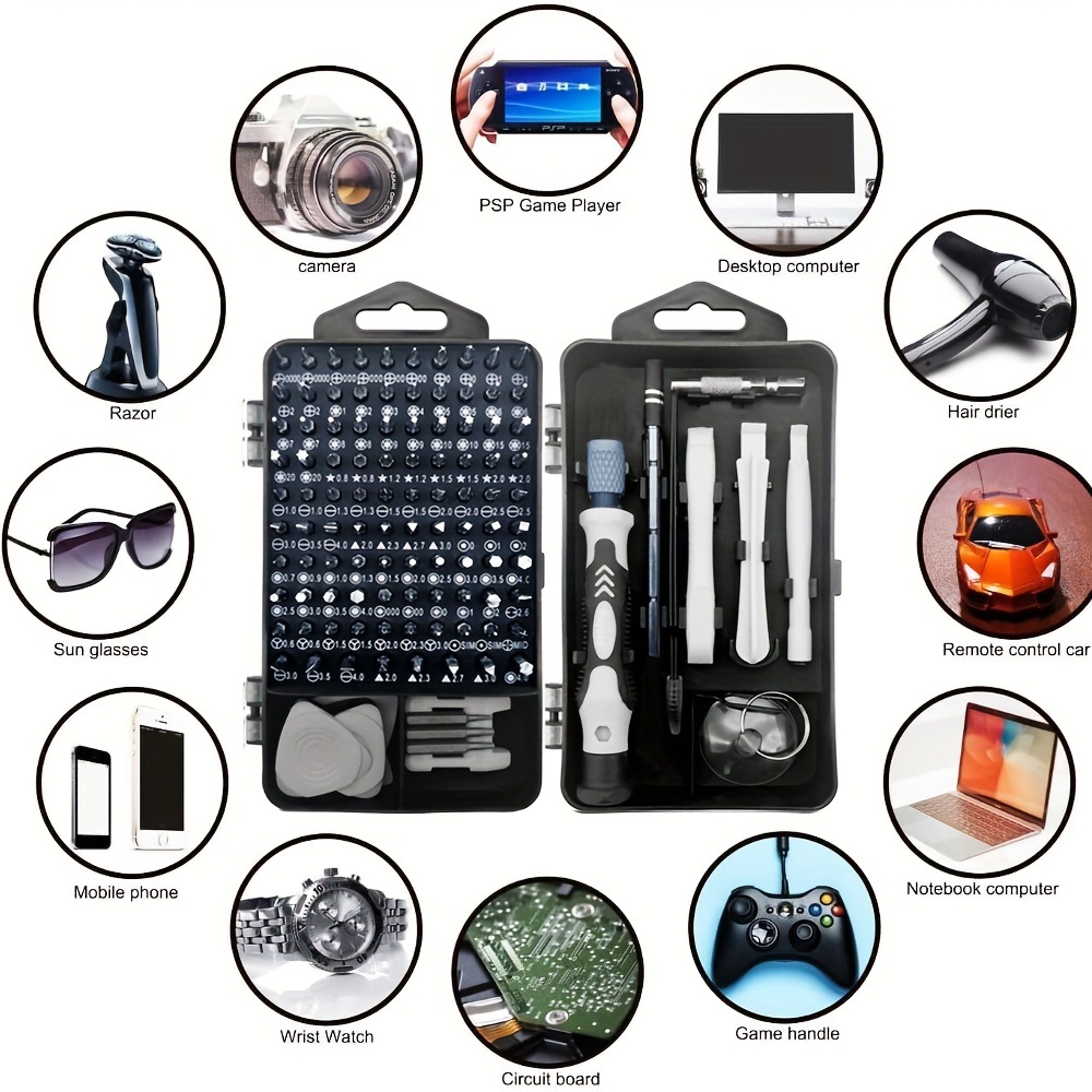 Set Obeng Presisi 115-in-1 den - Electronics Repair Game ulasan dan harga